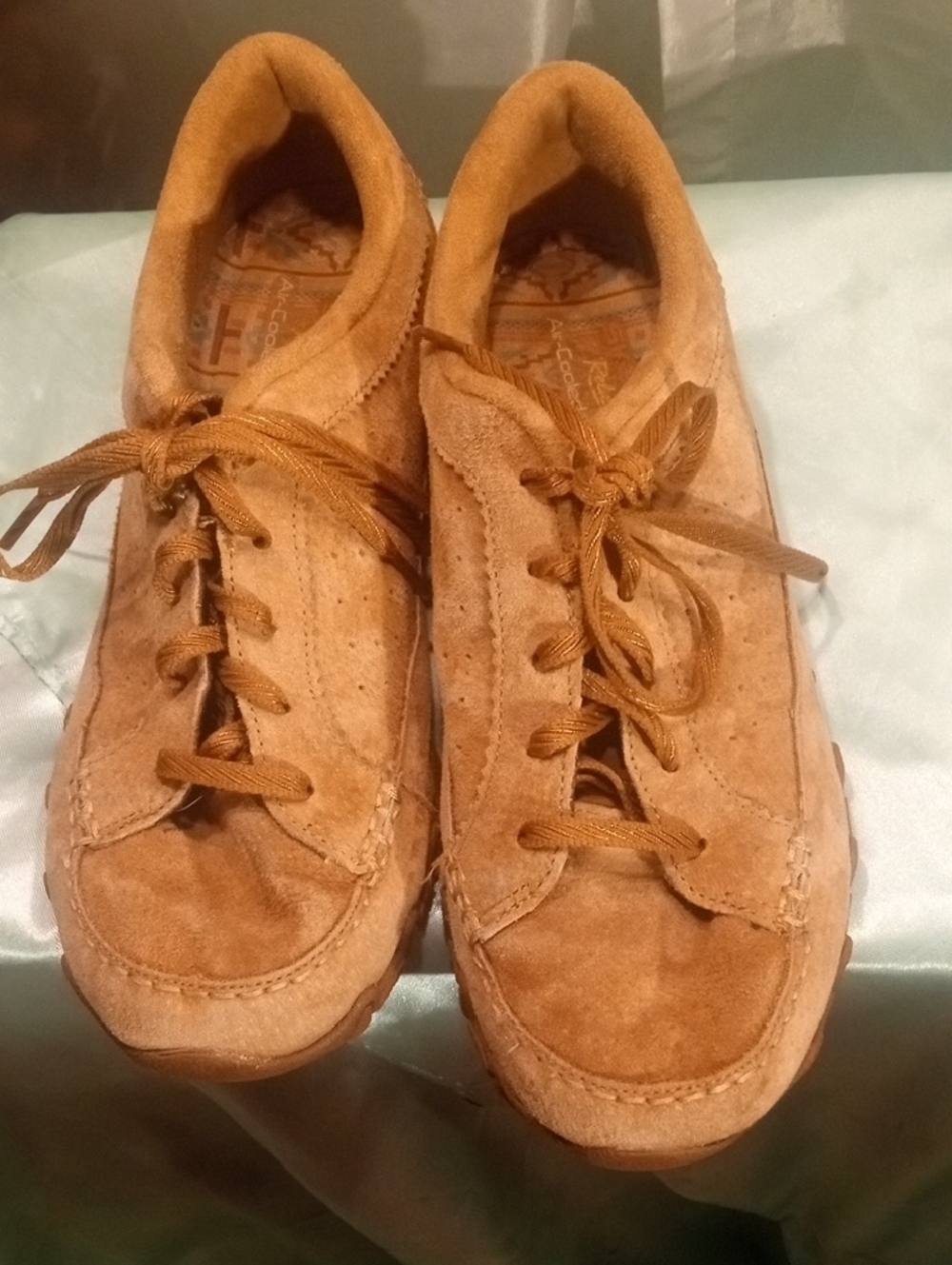 Skechers Tan Suede Slip-On Style Sneaker